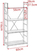 Shelf Unit Shelving Storage 4 Tiers Shelves Bookcase Garage Shed Rack