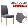 UK 1/4/6X Stretch Dining Chair Covers Removable Slipcovers Wedding Banquet Decor
