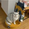 Vertical Scratching Board Cartoon Cat Eating Fish Grinding Claw Scrtacher Mat