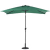 2x3m Rectangle Garden Parasol with Base Set Beach Umbrella Sun Shade Crank Tilt