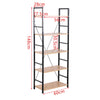 5Tier Stand Shelves Display Organiser Rack Bookshelf Plant Kitchen Home Shelving