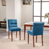 2/4Pcs Upholstered Dining Chair High Back Padded Seat with Door Knocker Kitchen