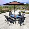 3-7 Pieces Garden Bistro Patio Furniture 60-150cm Table Chair Coffee Dinner Set