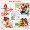 Wood Frame Large Playhouse Kids Toddler Castle Play Tent W/ Washable Mattress