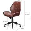 PU Leather Office Chair Ergonomic Swivel Computer Desk Chair Height Adjustable