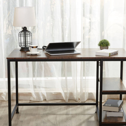 Home Office Desk Computer Desks Writing Table with Shelves Shelf Laptop