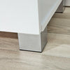 White Oak Shoe Cabinet Storage 2 Door 1 Drawer Hallway Cupboard Shoe Tidy