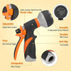 Garden Hose Pipe Spray Gun Head Soft Grip Handle Multi Pattern Water Sprayer UK