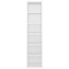 Stylish 8-Tier CD Cabinet Display Shelving Chipboard Freestanding Storage Furnit