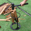 Firewood Kindling Splitter Racker Manual Log Wood Cutter Steel Splitting Tools