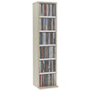 Stylish 8-Tier CD Cabinet Display Shelving Chipboard Freestanding Storage Furnit