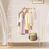 Luxury Cat Ears Double Bar Clothes Rail Racks Hanger Clothes Wardrobe Metal