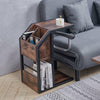 Storage Compartments Wood Bedside Table Cabinet Living Room Furniture NightStand