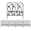 Metal Garden Lawn Edging Heavy Duty Baroque Border Fence Panels Edge Pack of 5