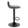 2x Bar Stools Velvet Padded Chrome Base Barstools Gas Lift 360° Swivel Cafe Pub
