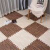 12-24P Wood Grain Floor Mats Gym Eva Foam Interlocking Kid Soft Play Mat 60x60cm