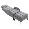 Thick Upholstered Armchair Footrest Occasional Reclining Chair Bed Footstool