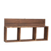 Rustic Wooden Cube Floating Shelves Open Square Bookcase Wall Shelf Organizer