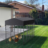 Dog Kennel Welded Wire Heavy Duty Dog House with Roof Cover Steel Fence 50" 98"