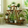Small Medium Large Multi Tier Tiered Plant Stand Carbonized Shelf Holder Flower