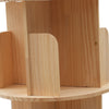 360 Rotating Bookshelf Wooden Book Storage Rack Shelves 1 layers Bookcase 46cm D