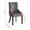 1/2/4/6 Dining Chairs Armchair High Back Linen/Velvet Upholstered Wood Legs Home