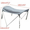 Foldable 2 Bow Sunshade Top Boat Canopy Cover Aluminum Alloy Pole Oxford Cloth