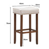 Set of 2 Saddle Bar Stools Upholstered Counter Stool Home Kitchen Dinning Chairs