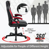 Racing Gaming Swivel Office Computer Chair Mesh Bucket PU Leather Office Chair