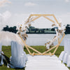 Jumbo Wooden Wedding Arch Ceremony Floral Balloon Backdrop Stand with Solid Base