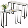 Mid Century Slim Hallway Marble Console Table Thin Sofa Side Table Entrance Hall