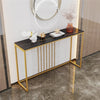 Extra Long Console Table Marble Table Hallway Entrance Storage Rack Gold Black