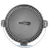 Cast Iron Dutch Oven 4.5L Outdoor Camping Cooking Campfire Stew Pot with Lid