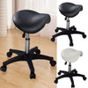 Leather Swivel Hydraulic Saddle Stool Adjustable Lift Bar for Spa Salon 2 Color