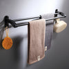 Wall Mounted Towel Rail Bar Holder Shelf Bathroom Storage Rack Stand Hanger Tool