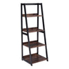 Industrial 4 Tier Bookcase Rustic Wood Shelving Unit Open Storage Display Shelf