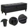 Faux Leather Storage Ottoman Seat Stool Bench Chest Toy Box Pouffee Footstool UK