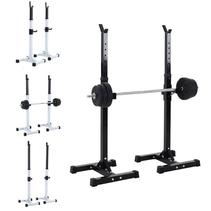 Adjustable Barbell Stand Squat Bench Press Split Squat Rack Weight Training Gym