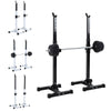 Adjustable Barbell Stand Squat Bench Press Split Squat Rack Weight Training Gym