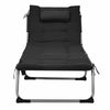 Adjustable Beach Chaise Lounger Deck Chair W/ Soft Mattress & Removable Pillow