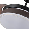 Ceiling Fan LED Light Retractable Blade Living Room Fan Light w/ Remote Control