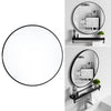 50cm Industrial Black Round Wall Mirror Home Bathroom Wall Mounted Vanity Decor