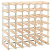 Modern Wine Rack Bottle Shelf Solid Pinewood Display Holder Storage Cabinet