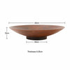 60-120cm Fire Pit Corten Steel Log Burner Bowl Bonfire Outdoor Heater Black Rust