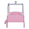 Kids Wooden Princess Carriage Pink Bed 3ft Single Mid Sleeper for Girls