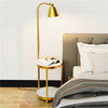 Modern Illumination Floor Lamp w/ Shelves LED Hanging Lamp Shade Corner Standing