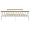 Bed Frame with 4 Drawers White Solid Pine Wood 180x200 6FT King Y0I7