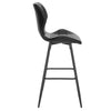 1/2x Bar Stool Kitchen High Chair w/ Backrest Footrest Padded Barstool Cafe Pub