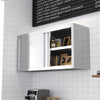 120x35x60cm Catering Stainless Steel Kitchen Wall Cabinet Storage Cupboard Shelf