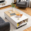 110cm Lift Top Coffee Table Modern Wooden Lift Top Dining Table Hidden Storage